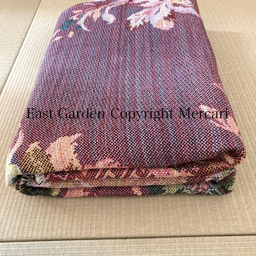 極美品】 MIHO イタリア製 花鳥柄 ラグマット 201.5×137cm - メルカリ