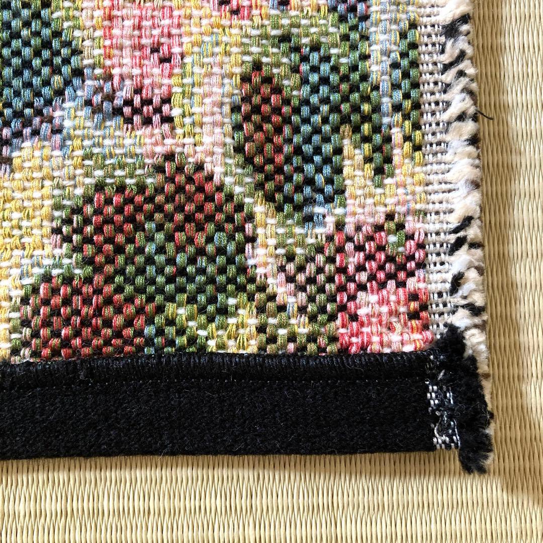 極美品】 MIHO イタリア製 花鳥柄 ラグマット 201.5×137cm - メルカリ