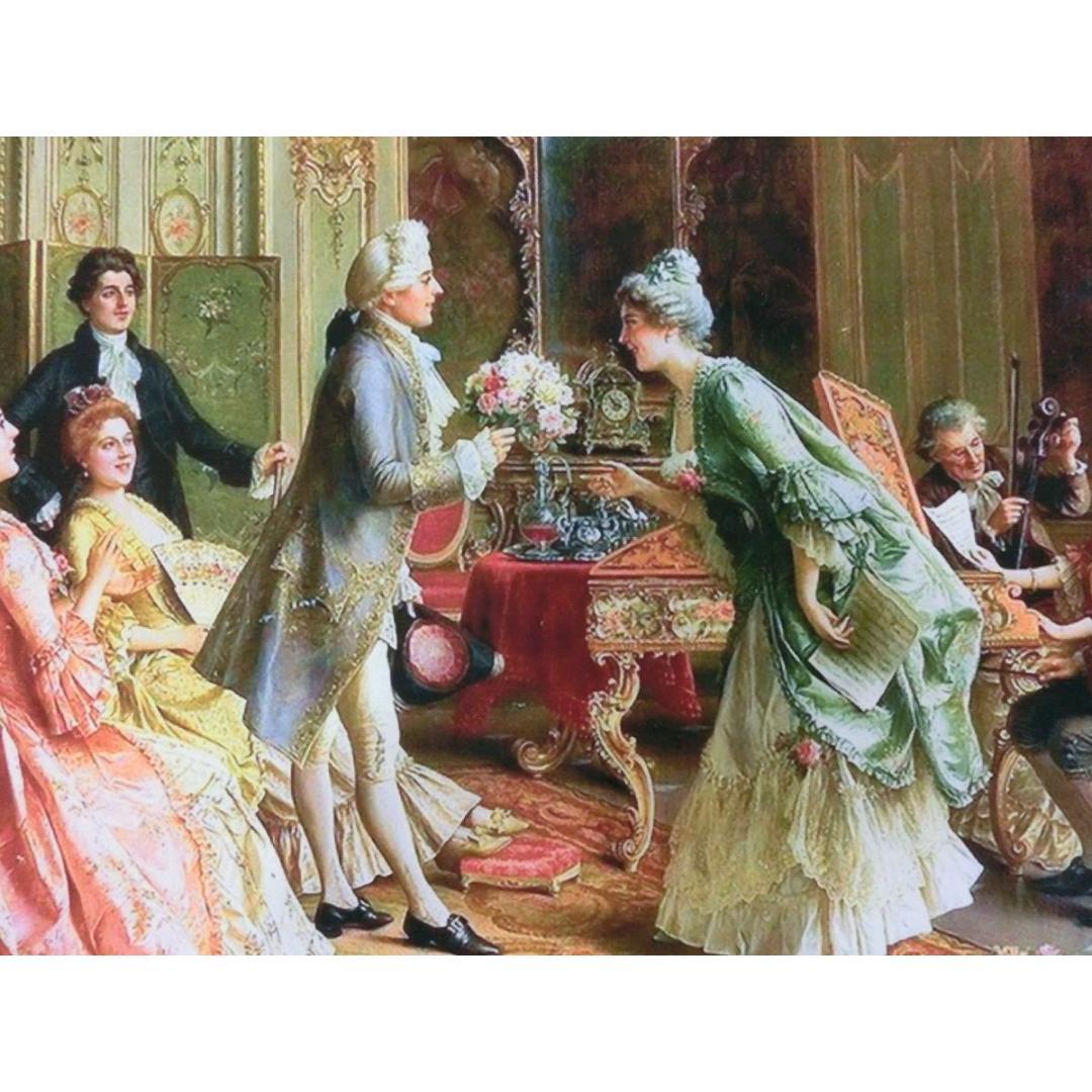 中世ヨーロッパ貴族を描いた額絵 2種よりお選び下さい。A・B - メルカリ