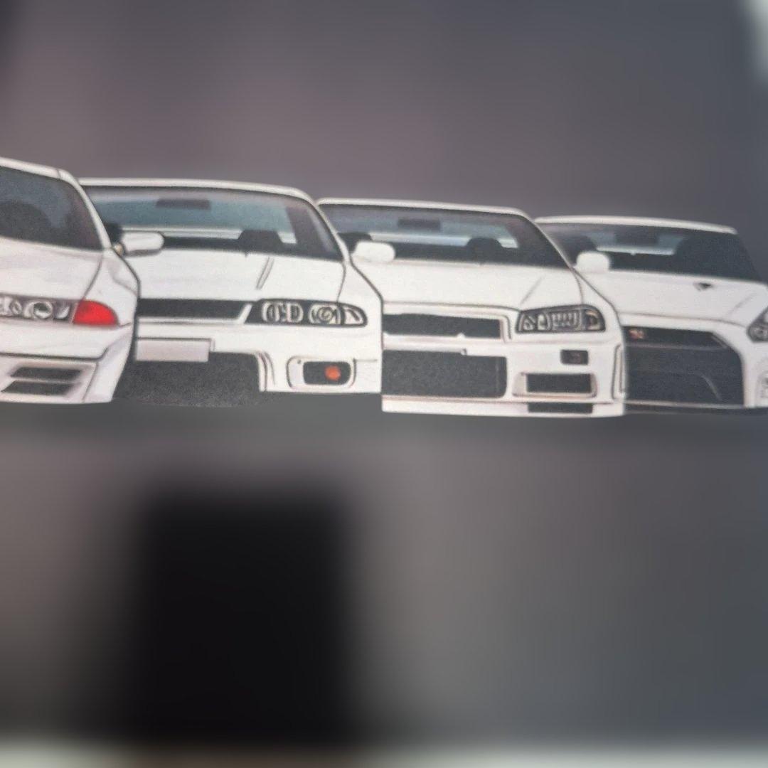 歴代スカイライン アートプリントプレイマット、デスクマット。 ラバー