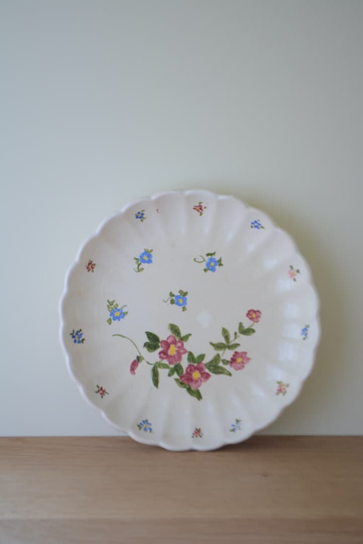 フランスアンティーク　サンタマン    ファイアンス白錫釉    プレート フランスアンティークサンタマン ファイアンス白錫釉 プレート