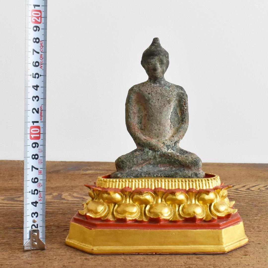 8〜10世紀頃 東南アジア タイ青銅製仏像 /古美術 古銅 鋳造 金銅仏