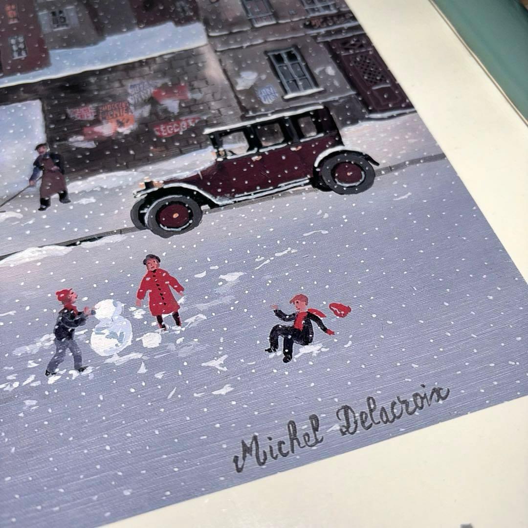 ミッシェル ドラクロワ 夕暮れのエッフェル塔 額入りポスター - メルカリ