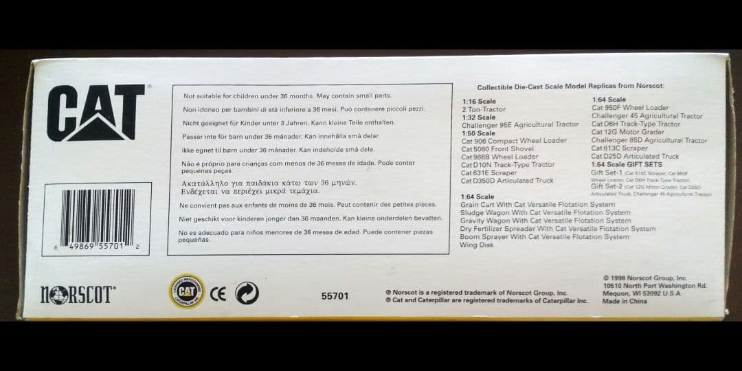 CAT D10N Tractor ノースコット社製 1/50スケール - メルカリ