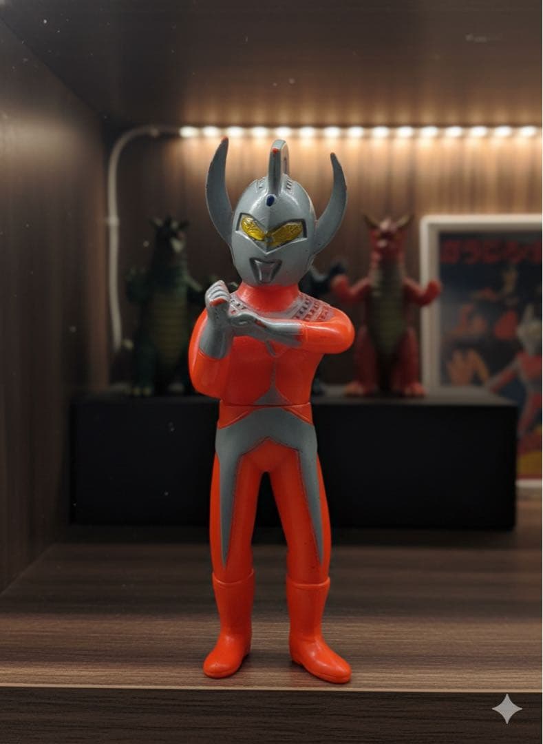 当時物】昭和レトロ ブルマァク ウルトラマンタロウ ミニソフビ - メルカリ