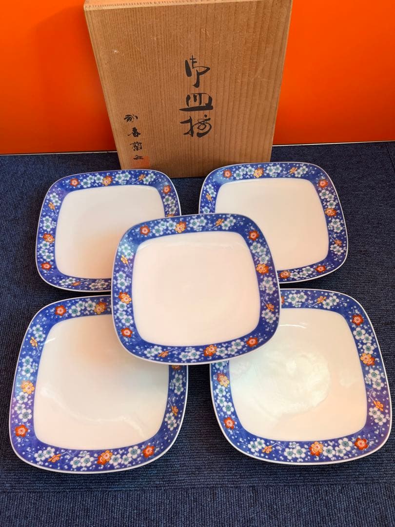 1267  香蘭社　花柄　皿　5客　未使用 美品】香蘭社 らん彩 小鉢 5客セット 花柄 - メルカリ