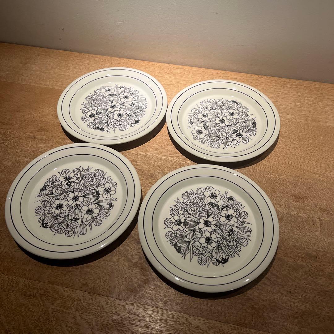 Arabia クロッカス　20cm 北欧ビンテージ食器/ARABIA/アラビア/Krokus/クロッカス/ブラック