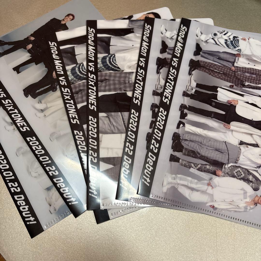 Snow Man vs SixTONES クリアファイル 3種2枚ずつセット - メルカリ