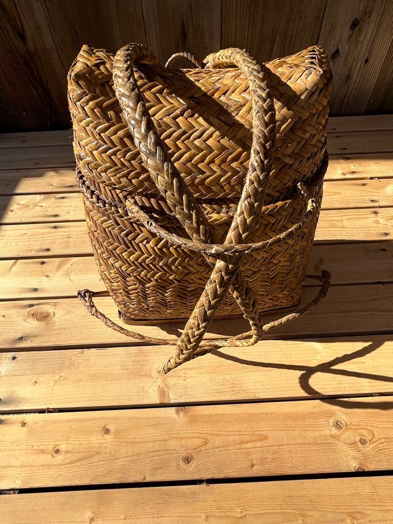 竹のリュック　天然素材 バックパック 中型 ゴートレザー 本革 バックパック リュック | 株式会社 三竹産業