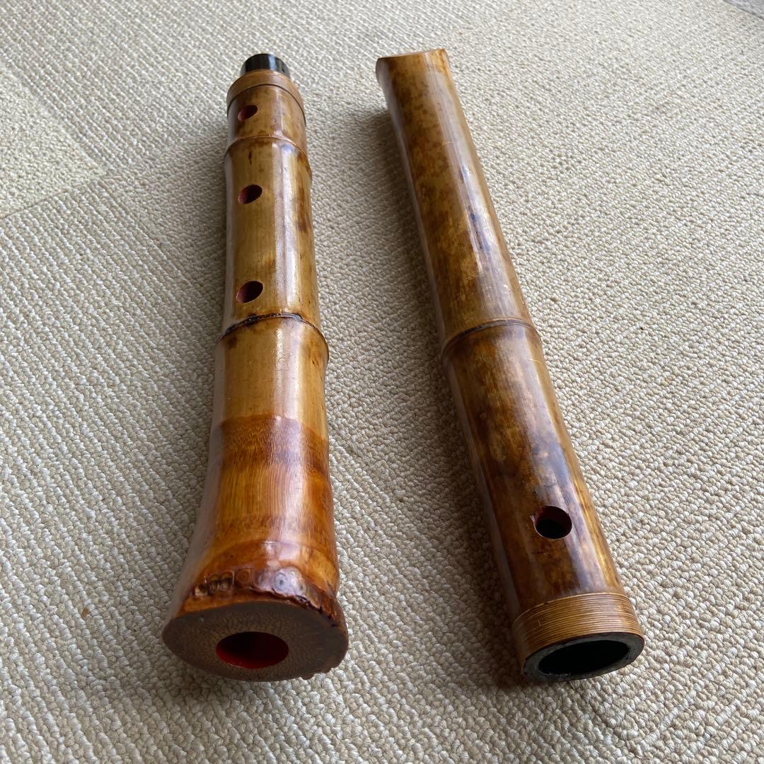 235尺八本体 ニ尺管　倫童銘ニ印