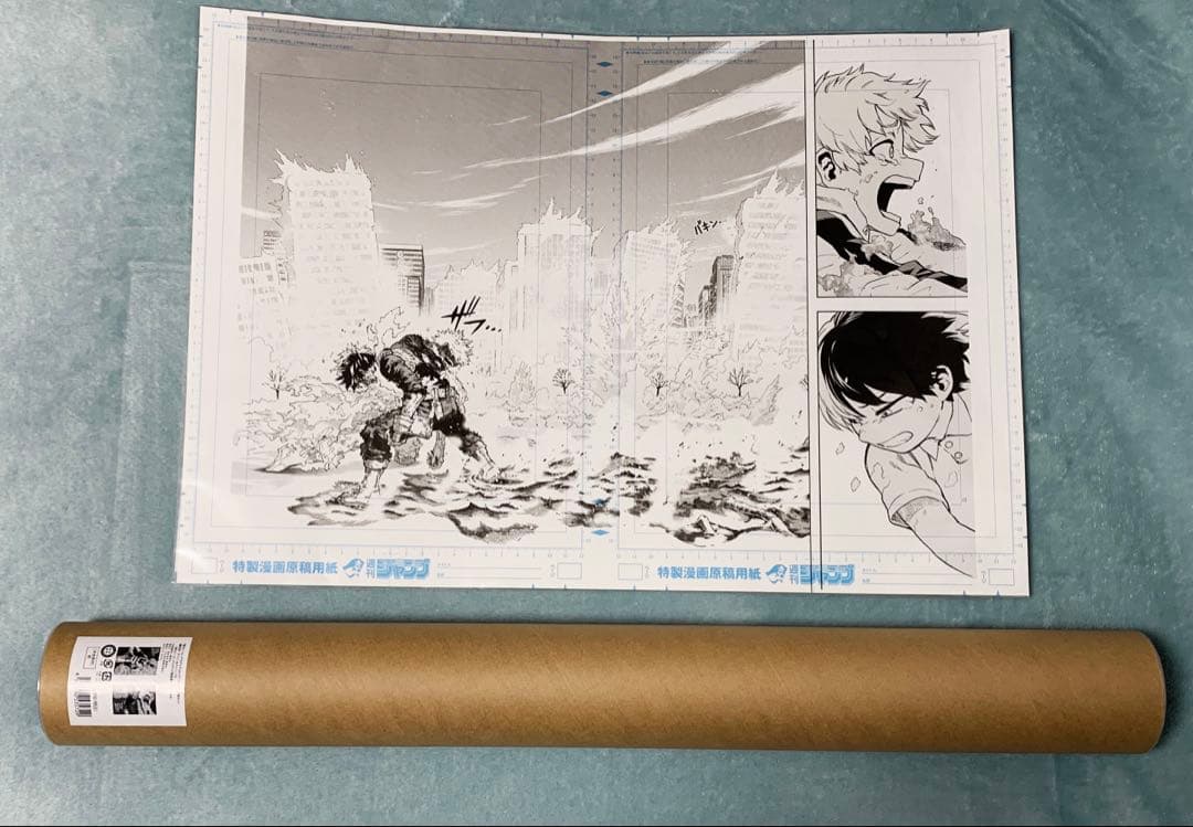 ヒロアカ原画展　ショート　ポスター＆原稿プリントセット ヒロアカ原画展」6月21日より開催｜堀越耕平の直筆コメント到着