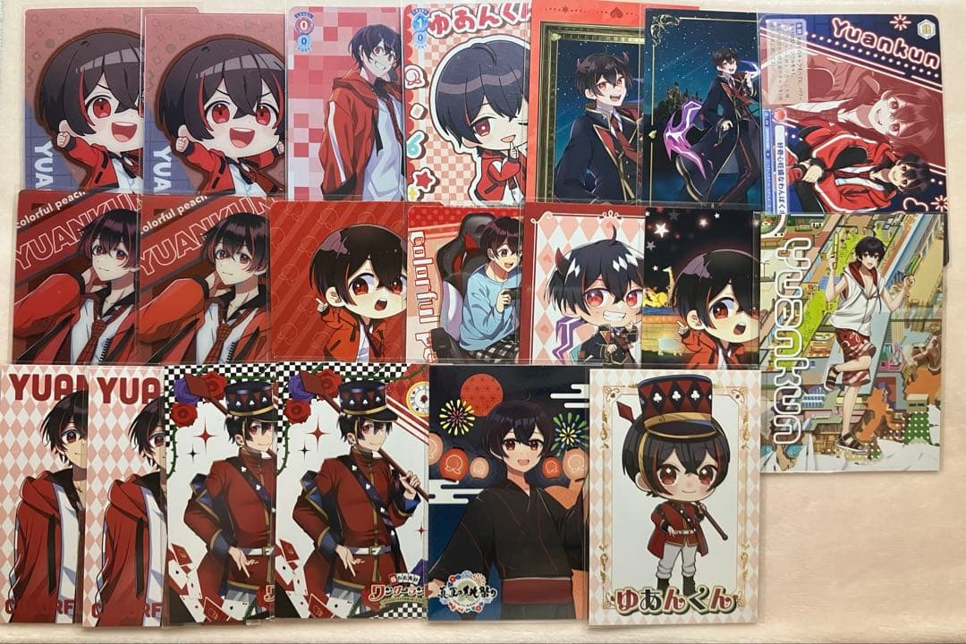 カラフルピーチ からぴち ゆあんくん トレカ まとめ売り - メルカリ