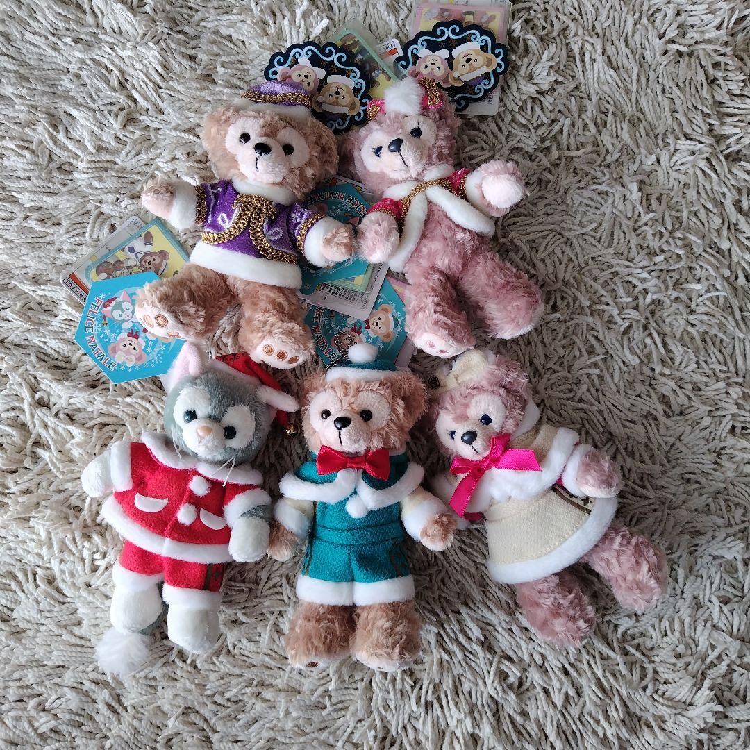 ダッフィー 2014クリスマス ぬいぐるみバッジ5体セット シェリーメイ