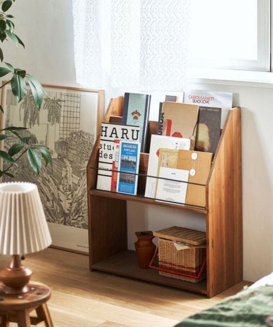 【値下げ】niko and ... マガジンラック niko and (ニコアンド) マガジンラック ブラウン｜トレファクONLINE