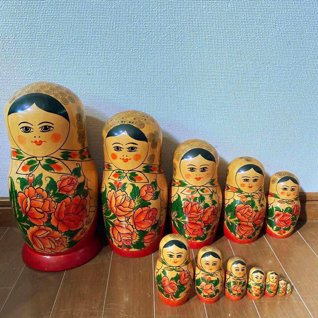 特大マトリョーシカ 12体セット ロシア製 MADE IN USSR 希少 - メルカリ