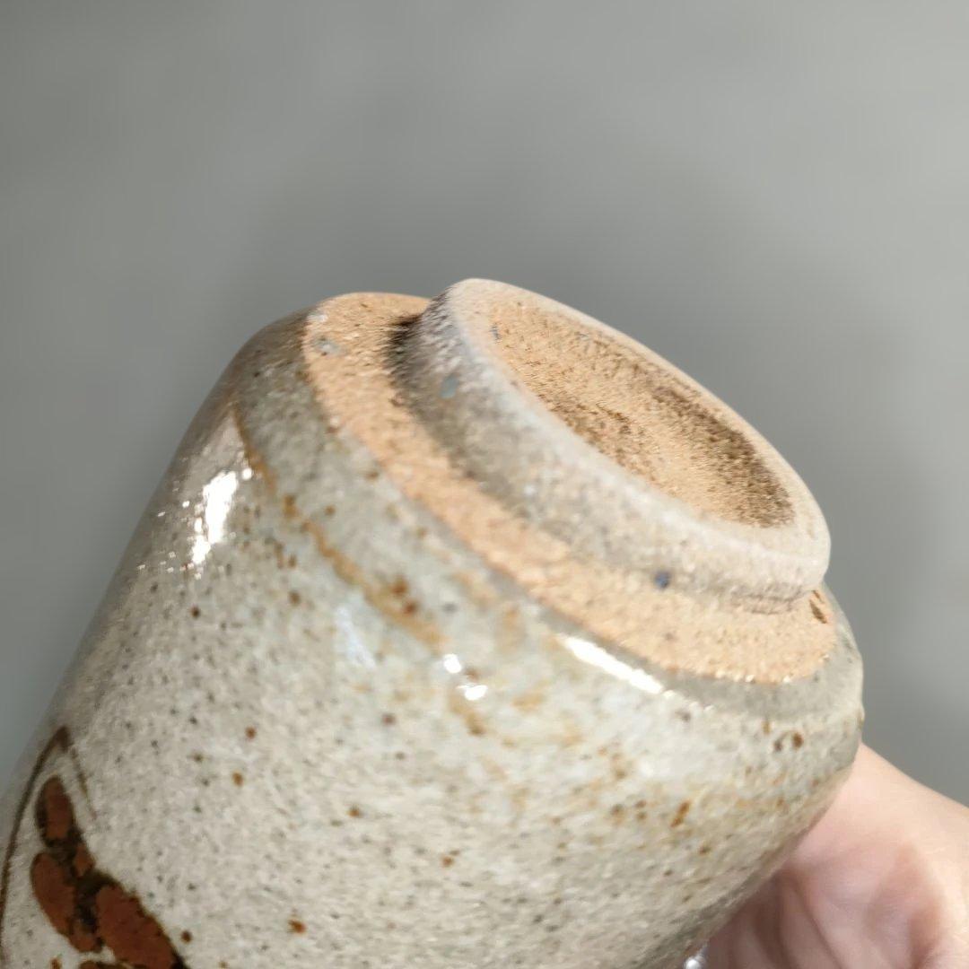 A1394-7/唐津焼/十三代中里太郎右衛門窯/絵唐津湯呑5客/共箱/懐石道具