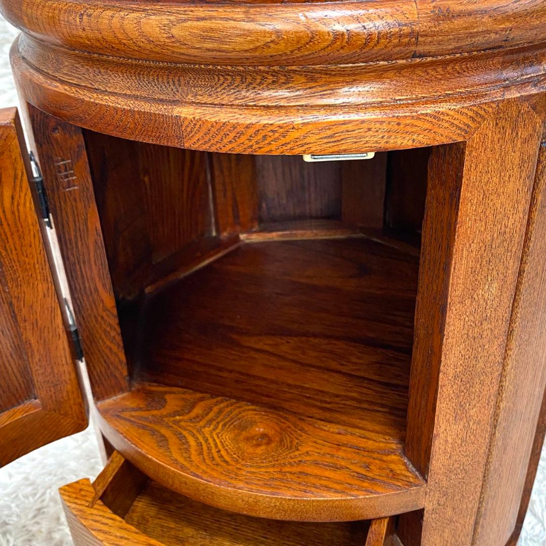 李朝家具✨丸型スツール 小物入れ テーブル アンティーク レトロ 椅子