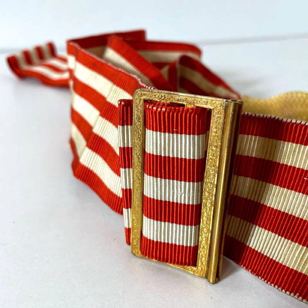 XG495 当時物・大礼服・飾帯・サッシュ・ケース付・日本軍・旧日本軍