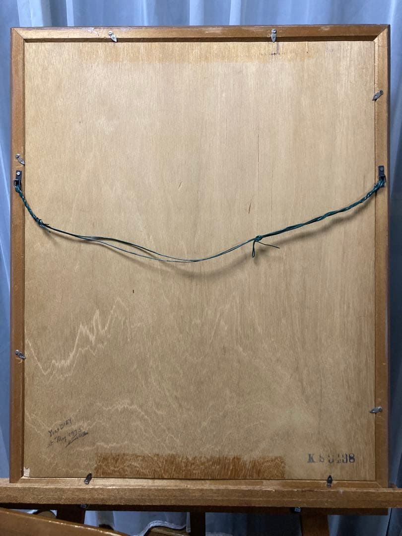 パステル デッサン裸婦人物画【Y Diey】 フランス ビンテージ 1973年作