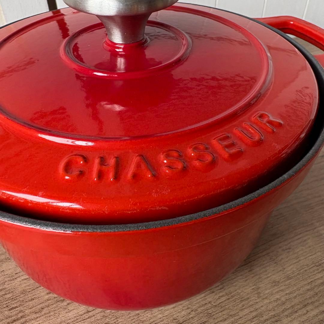 【未使用　少々難あり】シャスール　ホーロー鍋 鋳鉄鍋　コクエル16㎝　1.7L