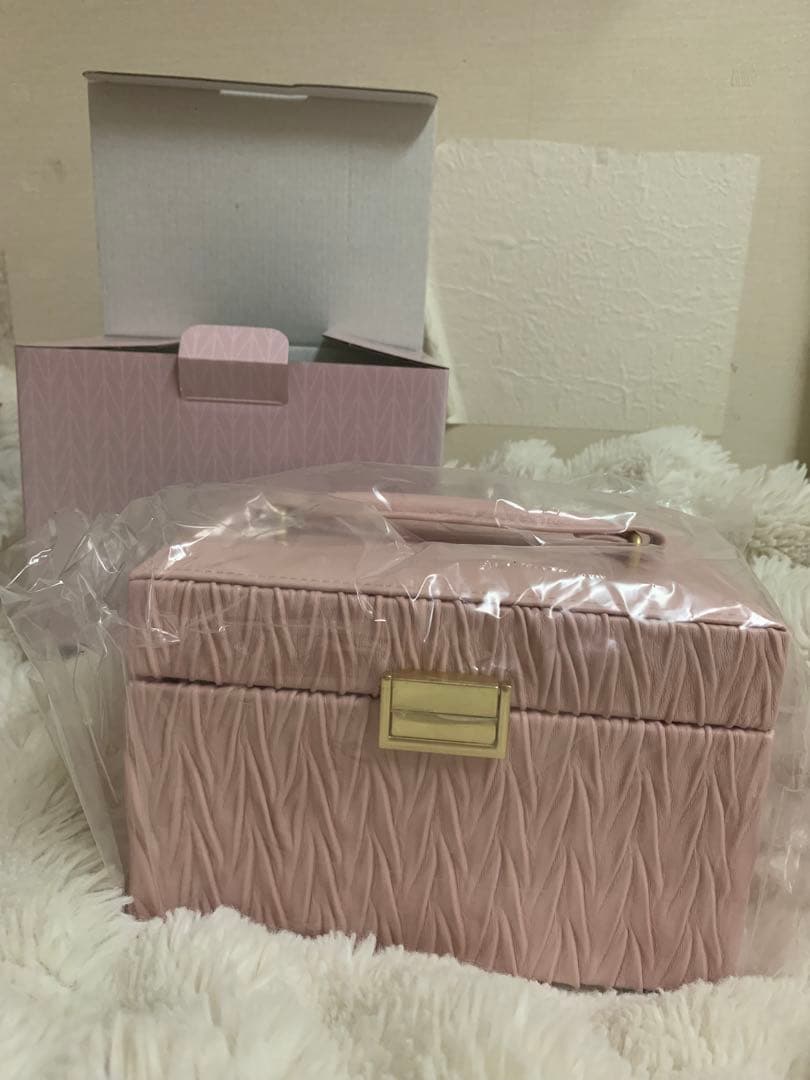 Francfranc ピンク アクセサリーケース Francfranc（フランフラン） 収納 エンボス トラベルジュエリー