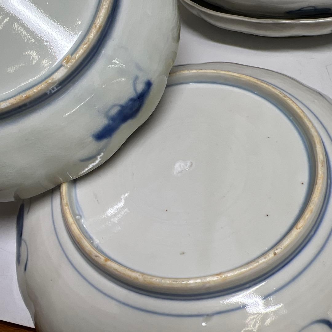 古伊万里、古染付 染付銚子、中皿等色々 東Y8-0113② - メルカリ