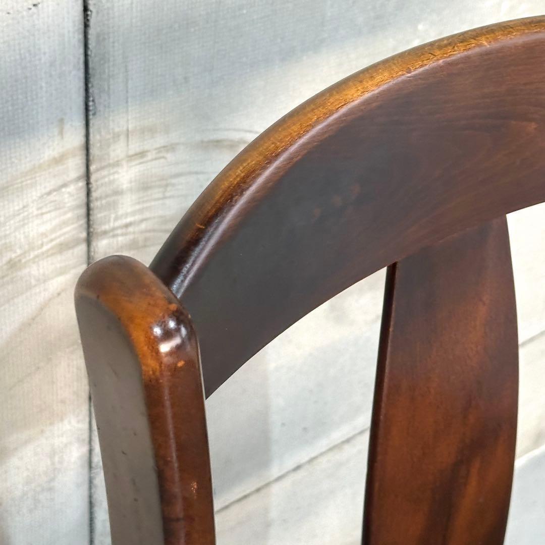 ✿70s✿ 昭和レトロ カリモク ヴィンテージチェア ファブリック 千鳥格