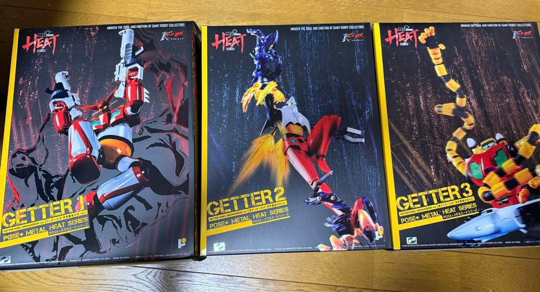 POSE+ L HEAT 真ゲッターロボ世界最後の日　ゲッター3体セット POSE+METAL HEATシリーズ ゲッター3(世界最後の日ver.) – SOOTANG HOBBY