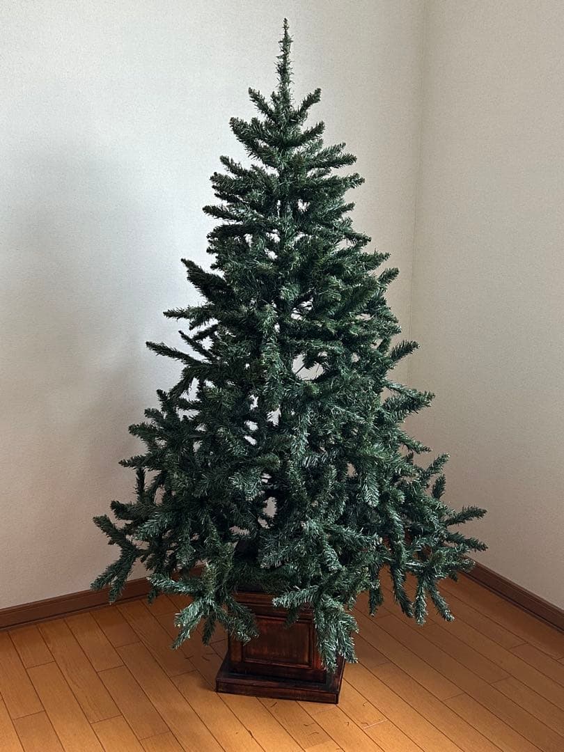 【ヴィンテージ】クリスマスツリー　高さ約150㎝　足元木製ボックス Rustic Wood ボックス — ANTRY USE ONLY GENUINE
