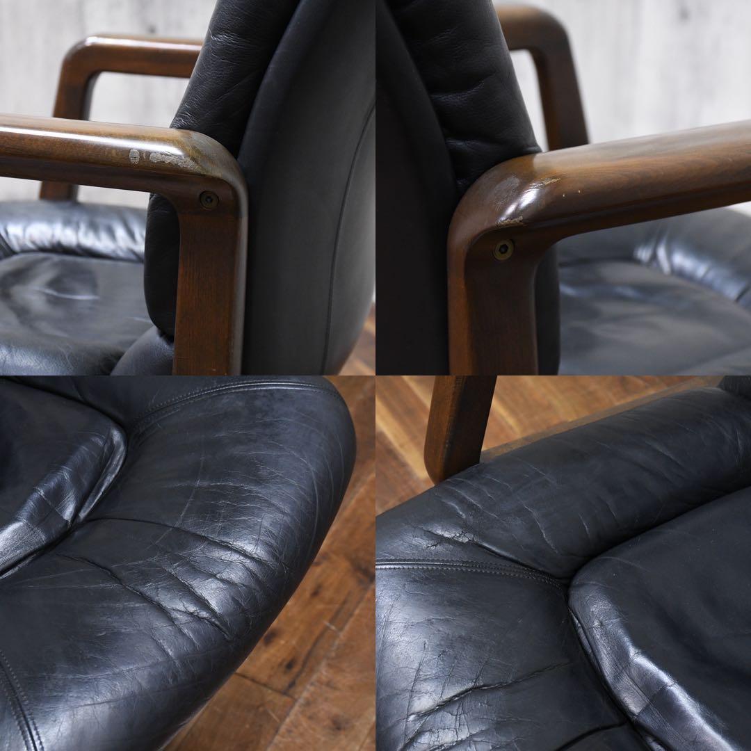 FAC52 カリモク デスクチェア エグゼクティブチェア レザー/本革張り