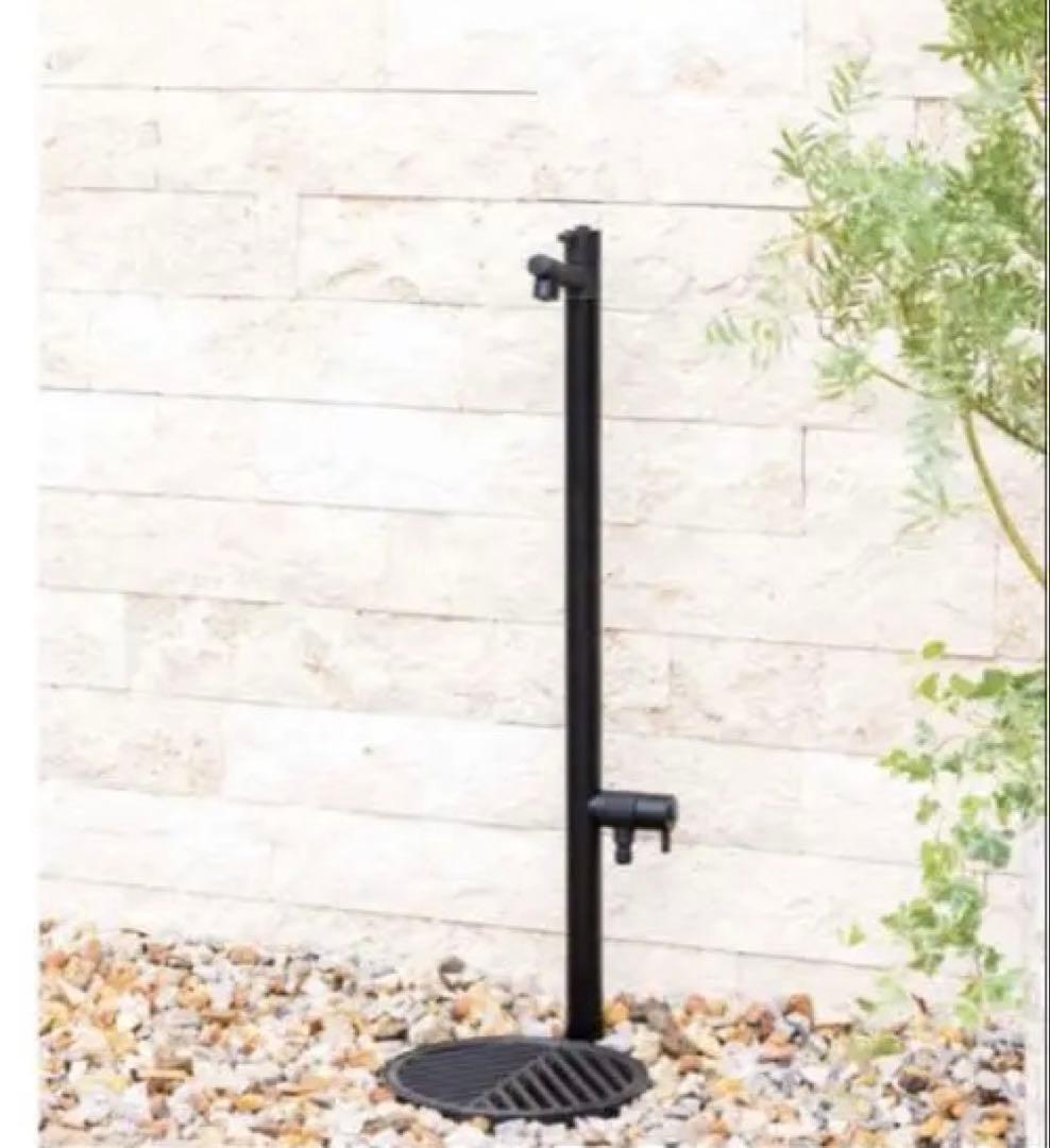 kazuki ジラーレWオールブラック 補助蛇口付き オンリーワン 水栓柱 GIRARE ジラーレW オールブラック TK3-SAWABK