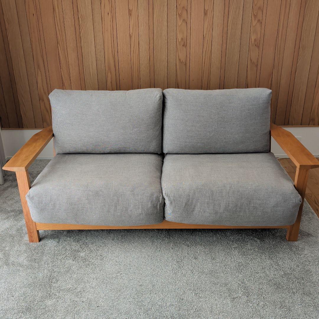 無印良品ソファ_フェザーポケットコイル２．５シーター ソファ本体・2．5シーター・フェザー・ポケットコイル | 無印良品