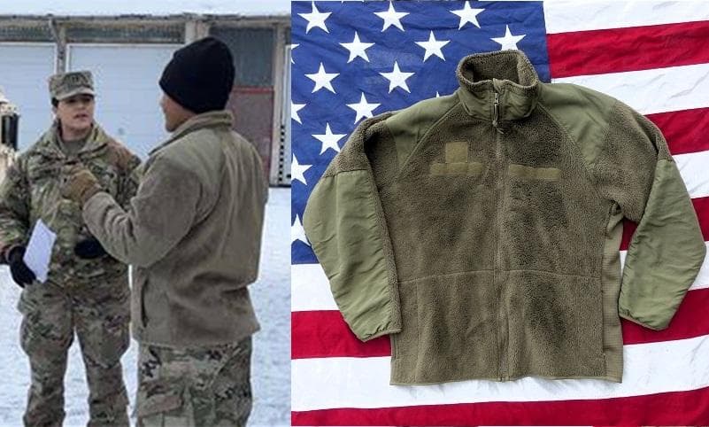 米軍実物　ポーラテックフリースジャケット　M-R　コヨーテ　ECWCS　153 実物 新品 デッドストック 米軍 ECWCS Gen3 POLARTEC フリース