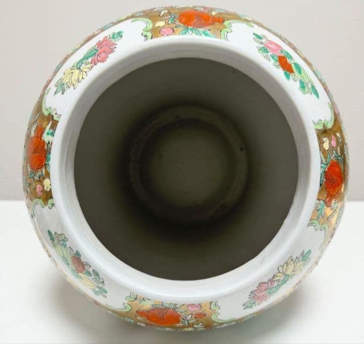 蓋付 飾り壺 宮廷人物図 花鳥図 陶器 - メルカリ