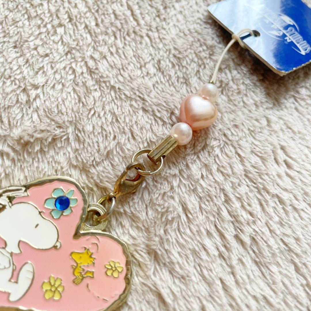 激レア】USJ スヌーピー ハート ミラー付き ストラップ - メルカリ