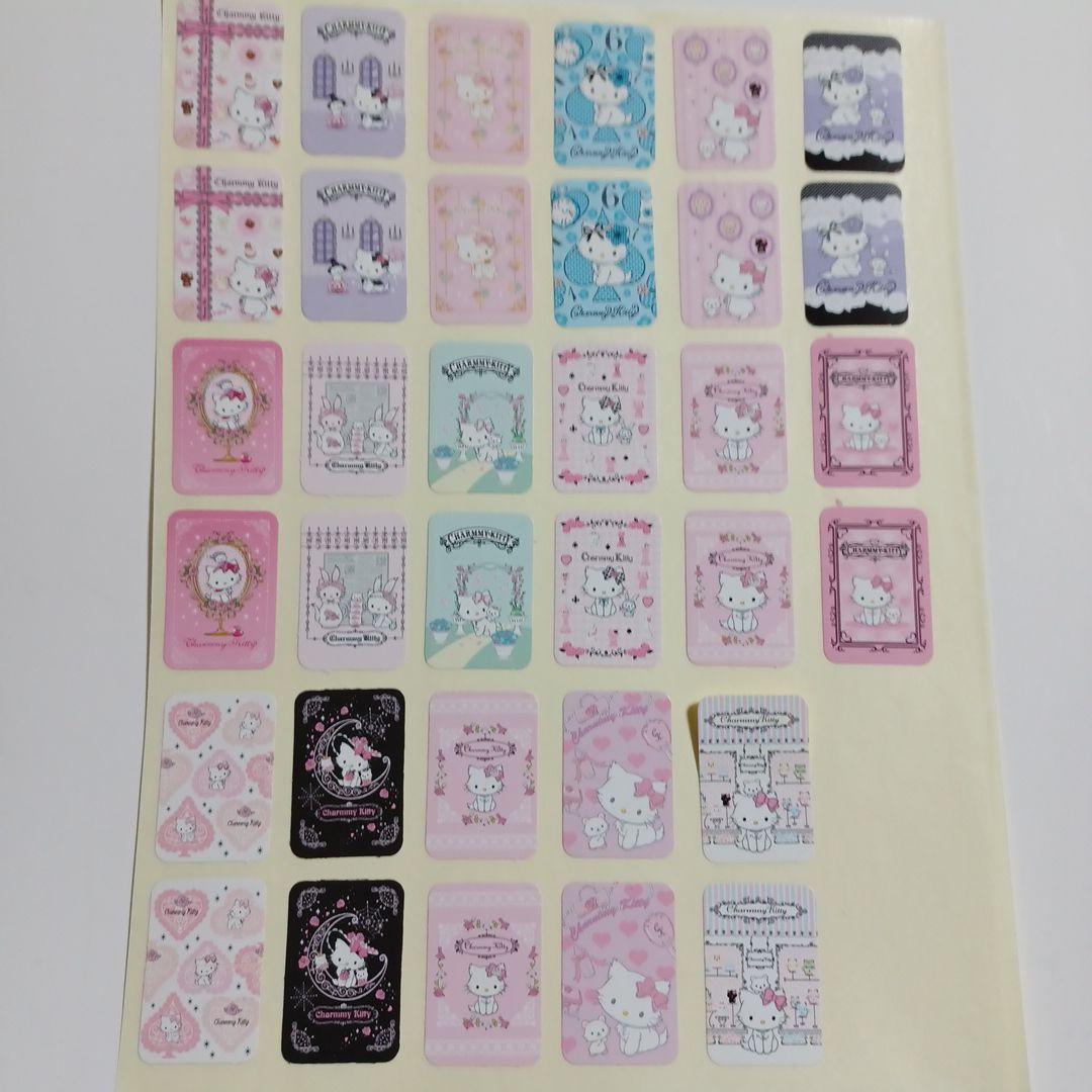 チャーミーキティ シール 縦バージョン 希少 サンリオ レトロ 当時物