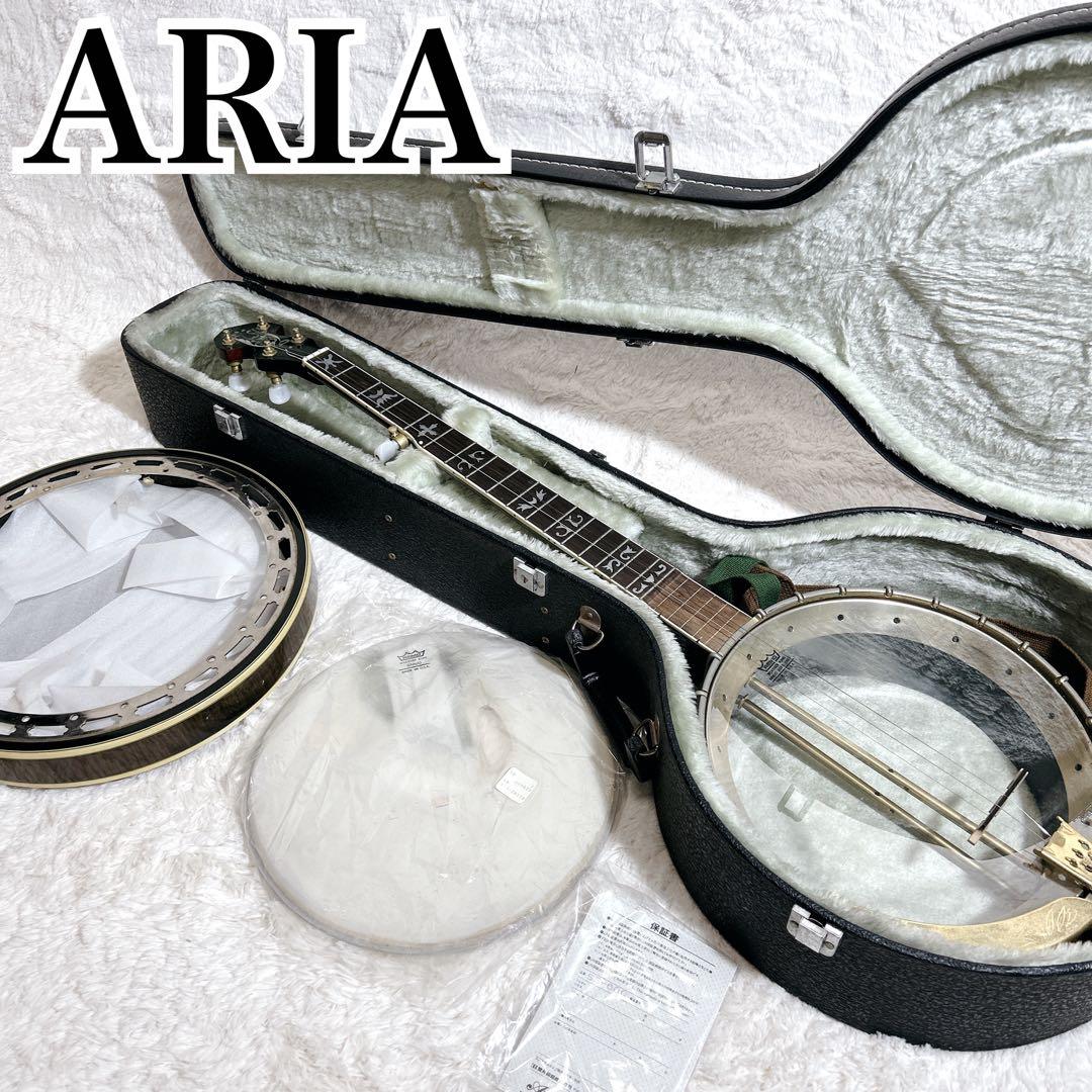 Aria アリア SB-600 5弦 デラックスバンジョー　BANJO 超希少 Aria SB-600 Deluxe 5 String Banjo High End Aria Gold Hardware Hard