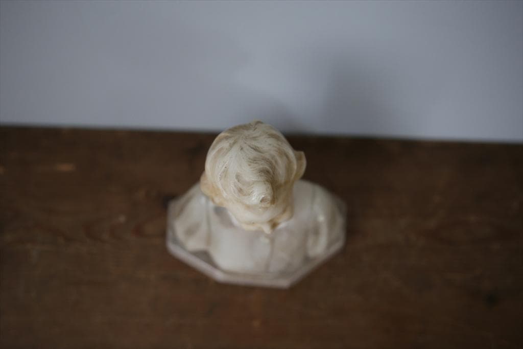 フランスアンティーク大理石製胸像/彫像/彫刻ペーパーウェイト(88-194