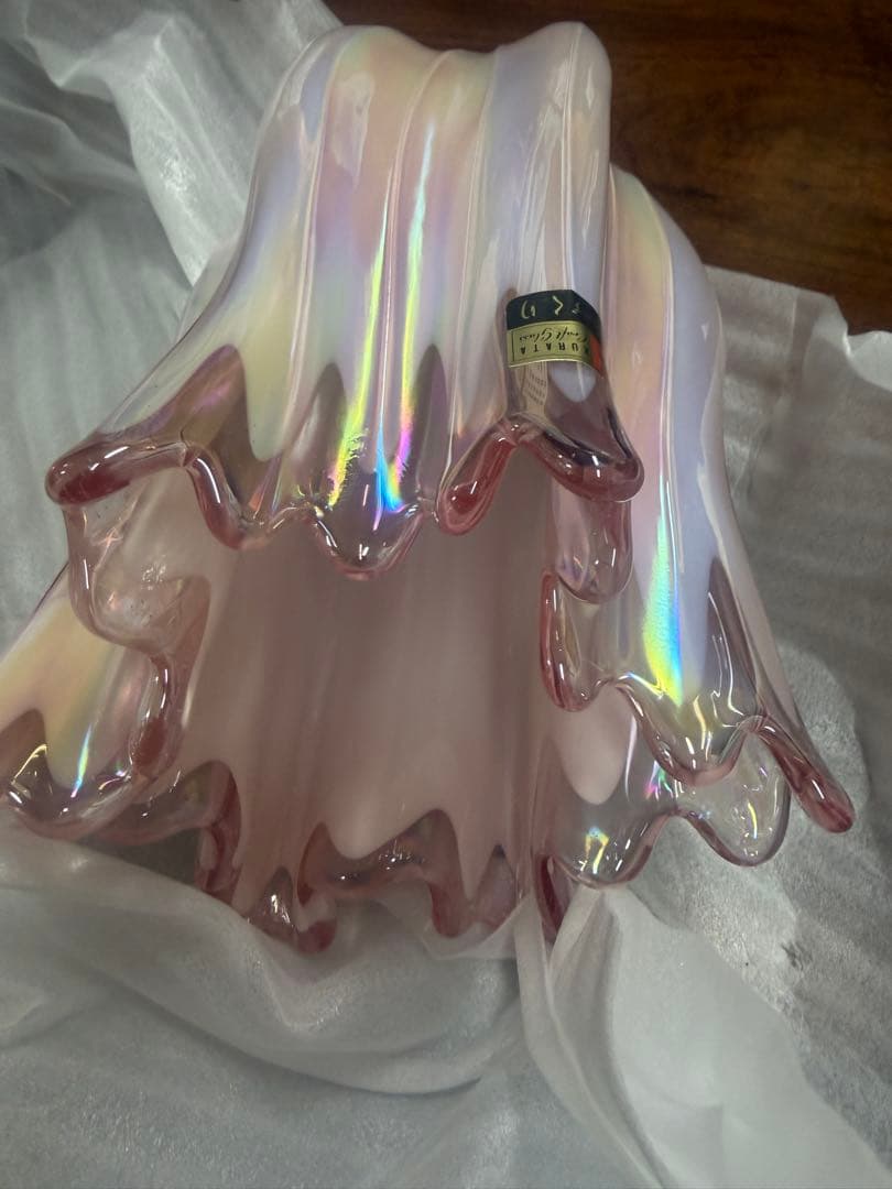 KURATA 手作 クラフトグラス 花瓶 巨匠職人 - メルカリ