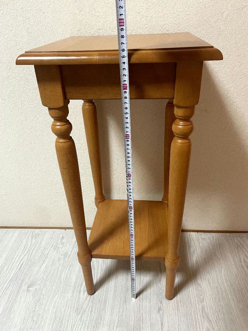 飛騨産業 キツツキ 木製 電話台 花台棚 台 シンプル ビンテージ