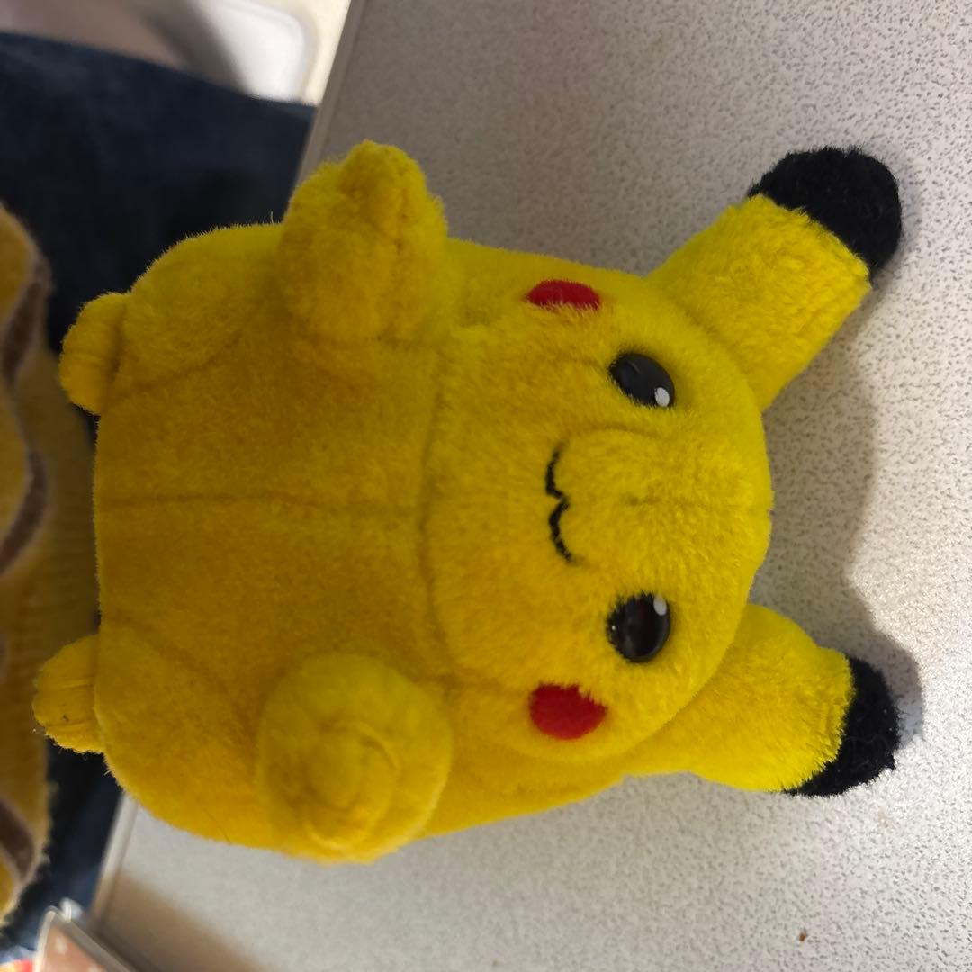 任天堂 ピカチュウ ぬいぐるみ　レトロ Nintendo (ニンテンドー) 初期ピカチュウぬいぐるみ付リュック