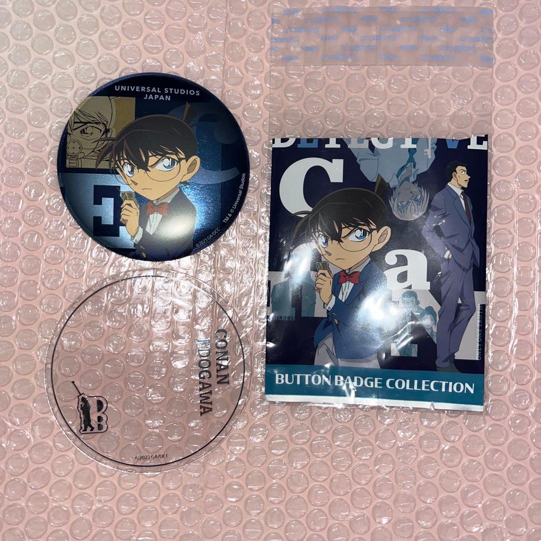 名探偵コナン USJ 2025コラボ缶バッジ コナン - メルカリ