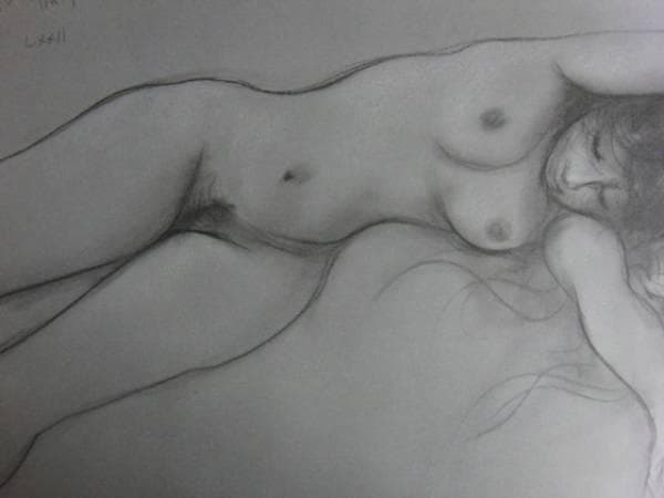 古沢　岩美、デッサン　AM、希少な額装用画集より、新品額装付、状態良好