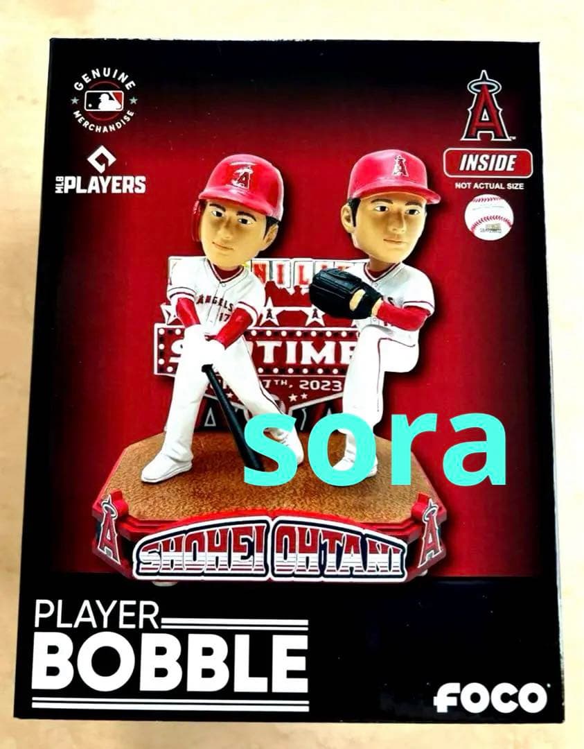 【限定223個】激レア 2本塁打 10奪三振 大谷翔平 ボブルヘッド 大谷翔平ボブルヘッドデー第1弾はMVP記念、激レアの特別仕様あり