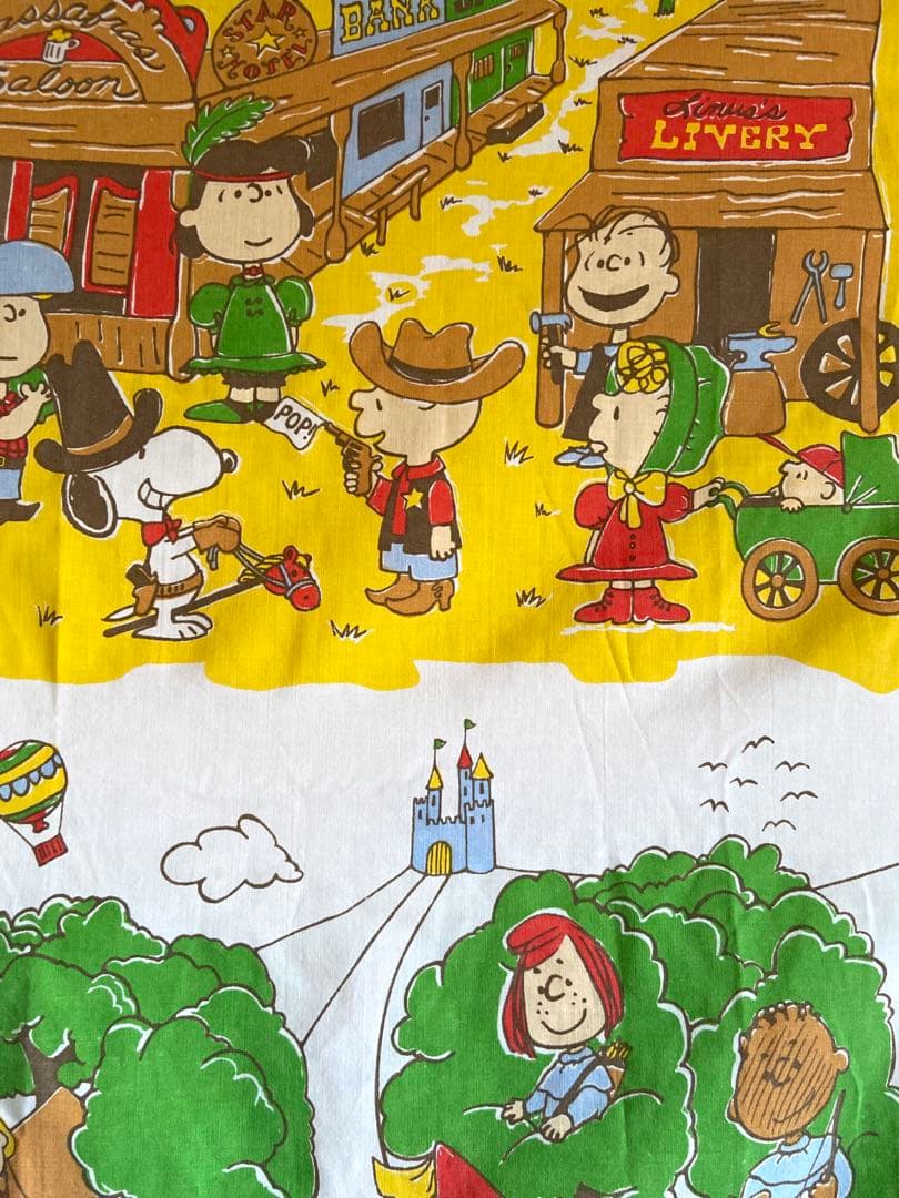 ヴィンテージ シーツ スヌーピー 120×155 B - メルカリ
