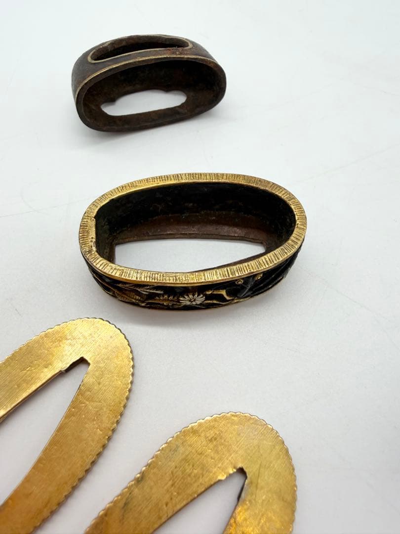 薩摩金工 小柄 和田戸山住国助在銘小刀 江戸時代金工 美濃住光仲刀装具