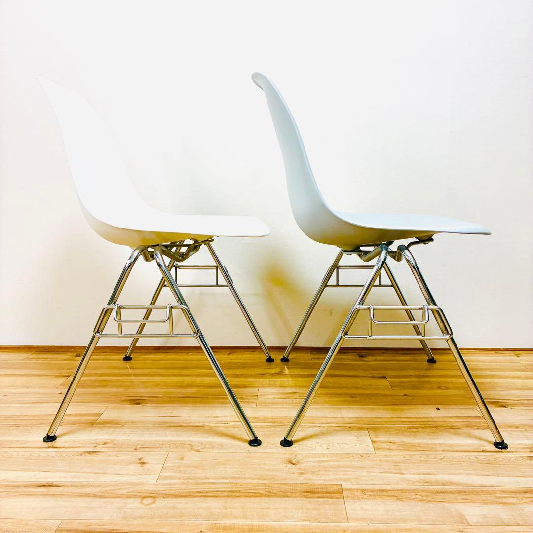 Vitra ヴィトラ スタッキング サイドシェルチェア 2脚セット イームズ