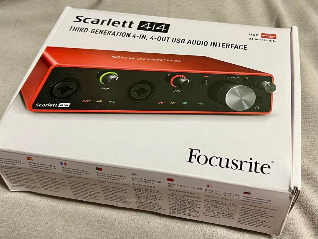 Focusrite Scarlett 4i4 第3世代オーディオインターフェイス Amazon.co.jp: Focusrite Scarlett 4i4 3rd Gen 第3世代 オーディオ