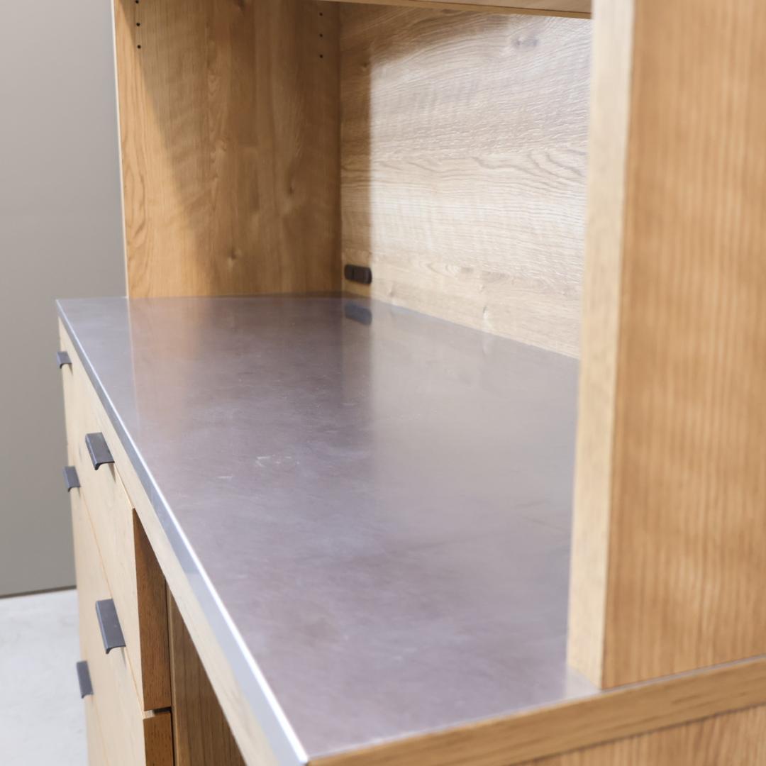 unico ウニコ ADDAY アディ オーク材 キッチンボード レンジ 食器棚