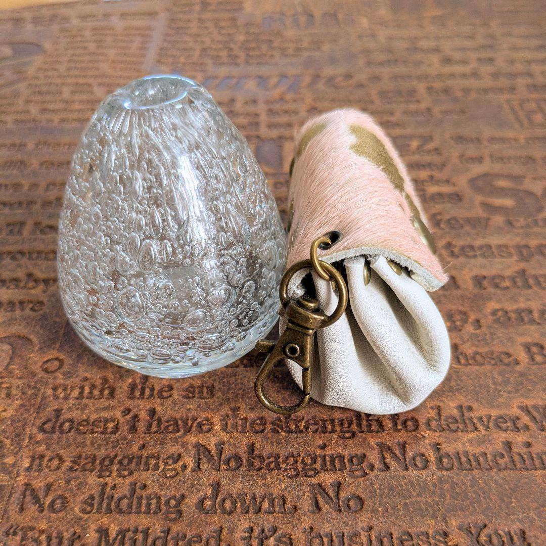 №：145 ＊本革のちっちゃなちっちゃなアコーディオンキーホルダー＊